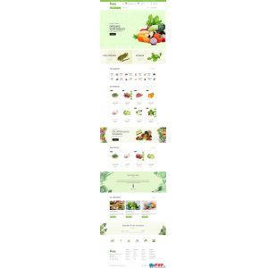 HTML有机食品在线商城网站模板
